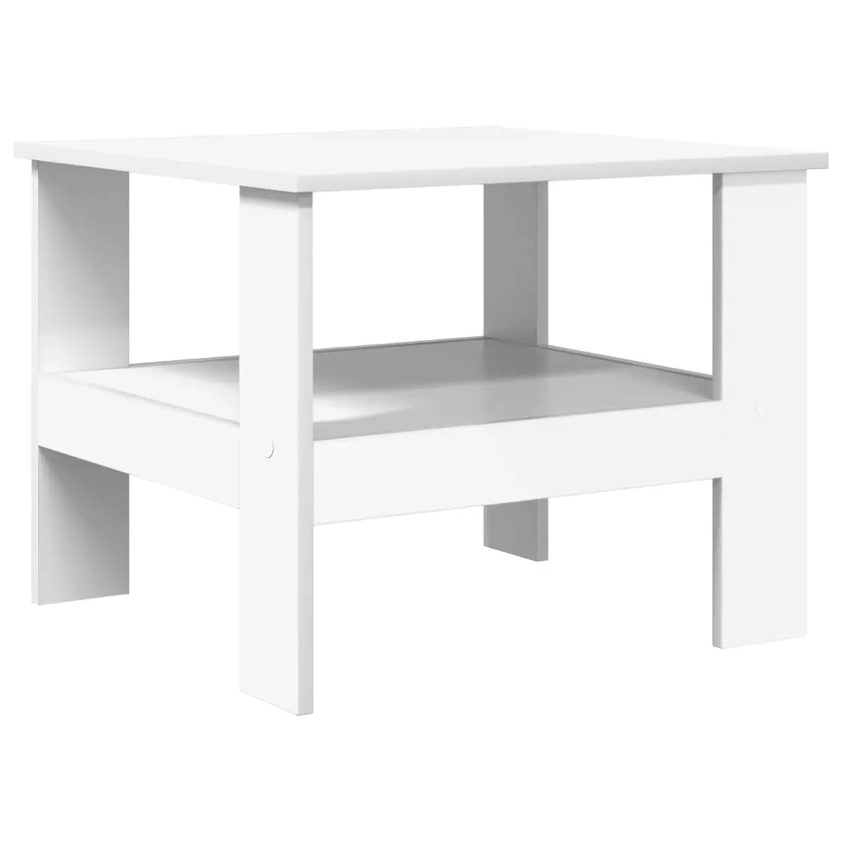 Coffee Table Modern Living Room Furniture 57x55x45cm White
