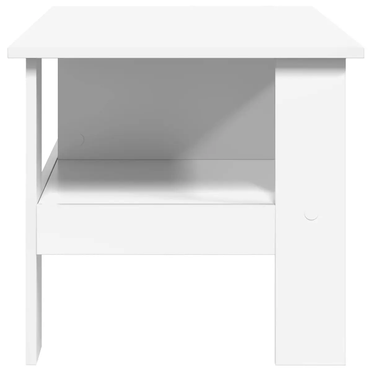 Coffee Table White Modern Living Room Storage 90 x 50 x 45 cm Engineered Wood