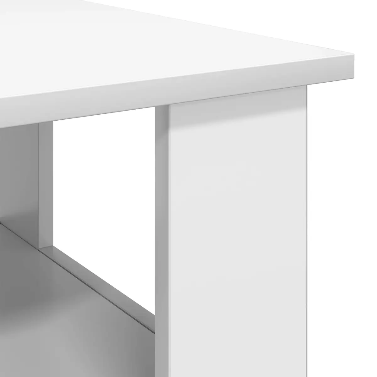 Coffee Table White Modern Living Room Storage 90 x 50 x 45 cm Engineered Wood