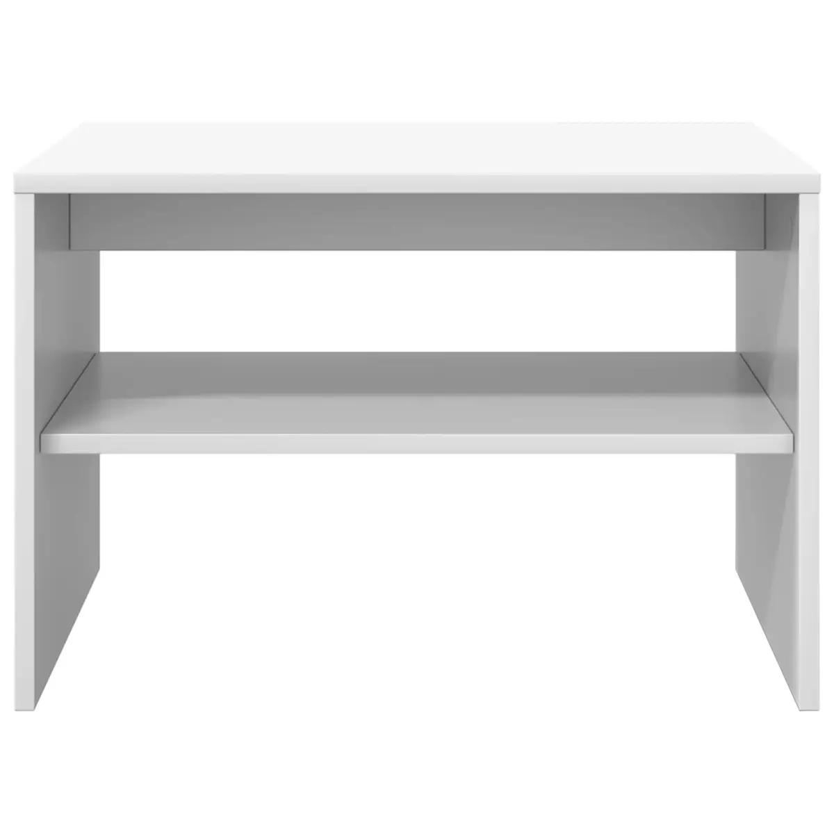 White Coffee Table with Storage Options