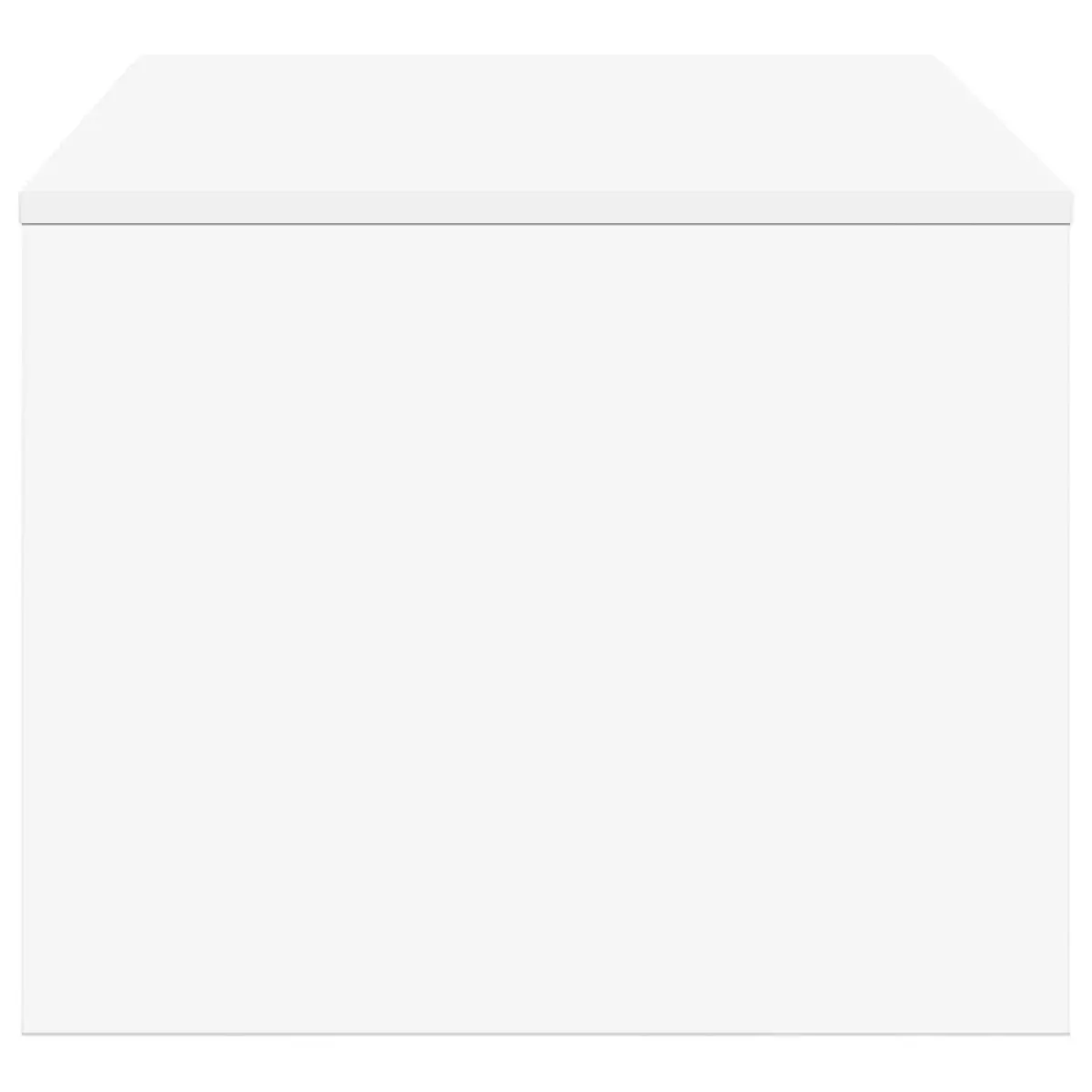 Coffee Table Modern Rectangular White Indoor Living Room Storage