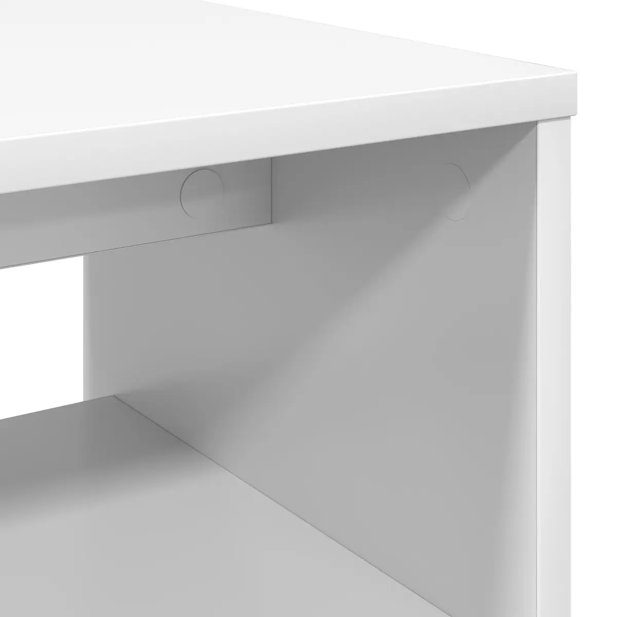 TV Cabinet Modern Living Room Storage Unit Engineered Wood White 100 x 35 x 40 cm