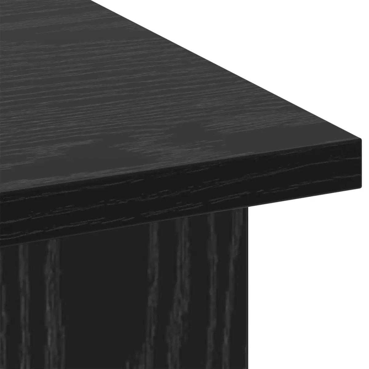 TV Stand Black Oak Modern Living Room Media Console Storage Unit 100x40x50cm