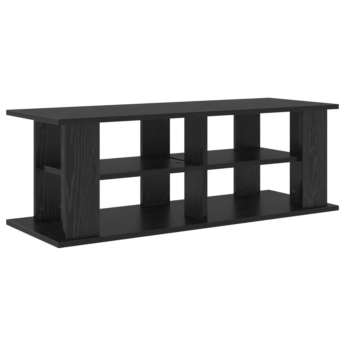 TV Stand Modern Living Room Media Console Storage 96cm Black Oak