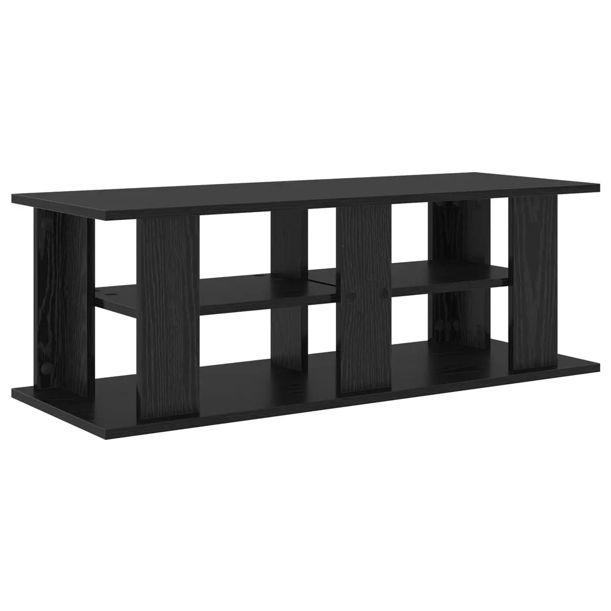 TV Stand Modern Living Room Media Console Storage 96cm Black Oak
