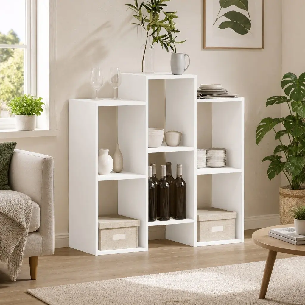 Sideboard Storage Cabinet Living Room Furniture 90cm White