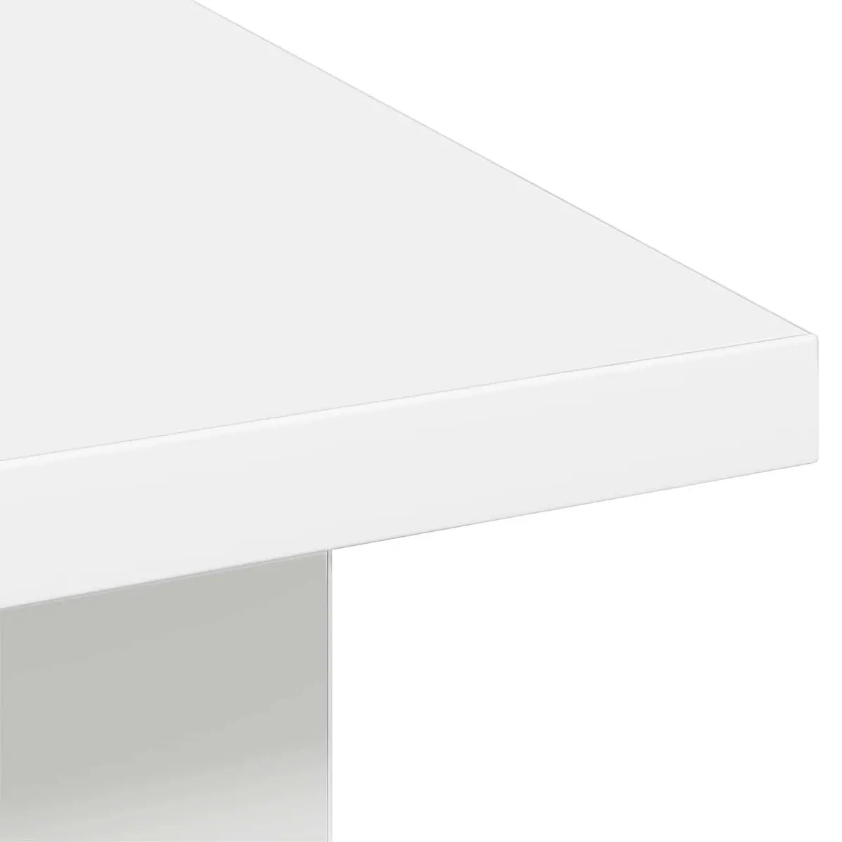 Coffee Table Storage Drawer White Engineered Wood 77 x 55 x 42 cm