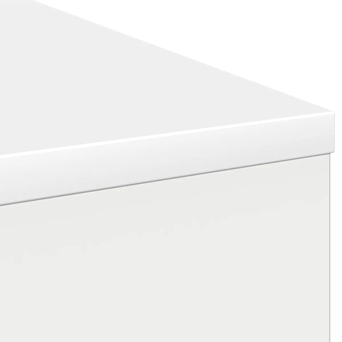 Rectangular Writing Desk Home Office 100x40x75cm White Engineered Wood Furniture