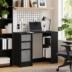 Value and Practicality in a Black Oak Desk