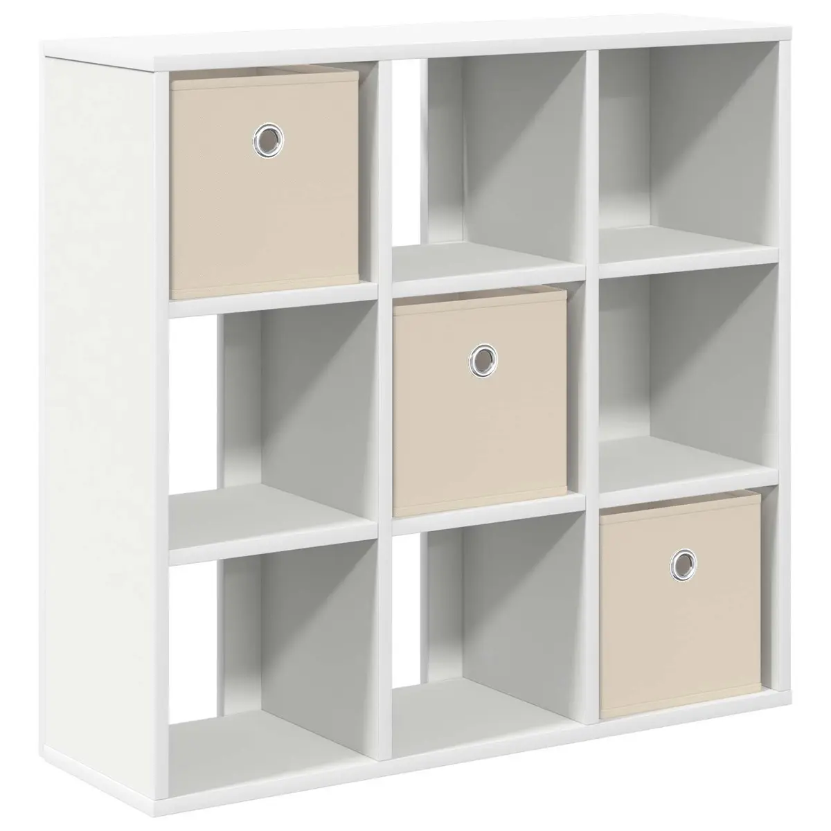 Sideboard Storage Cabinet Modern Living Room Furniture White 73.5 x 24 x 69.5 cm