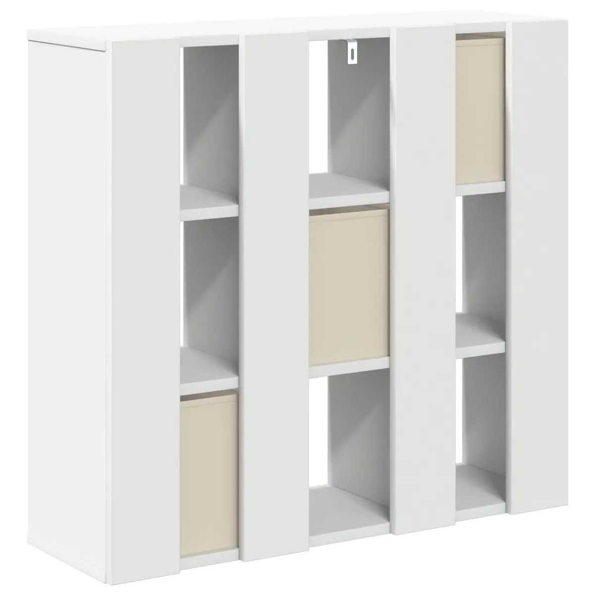 Sideboard Storage Cabinet Modern Living Room Furniture White 73.5 x 24 x 69.5 cm