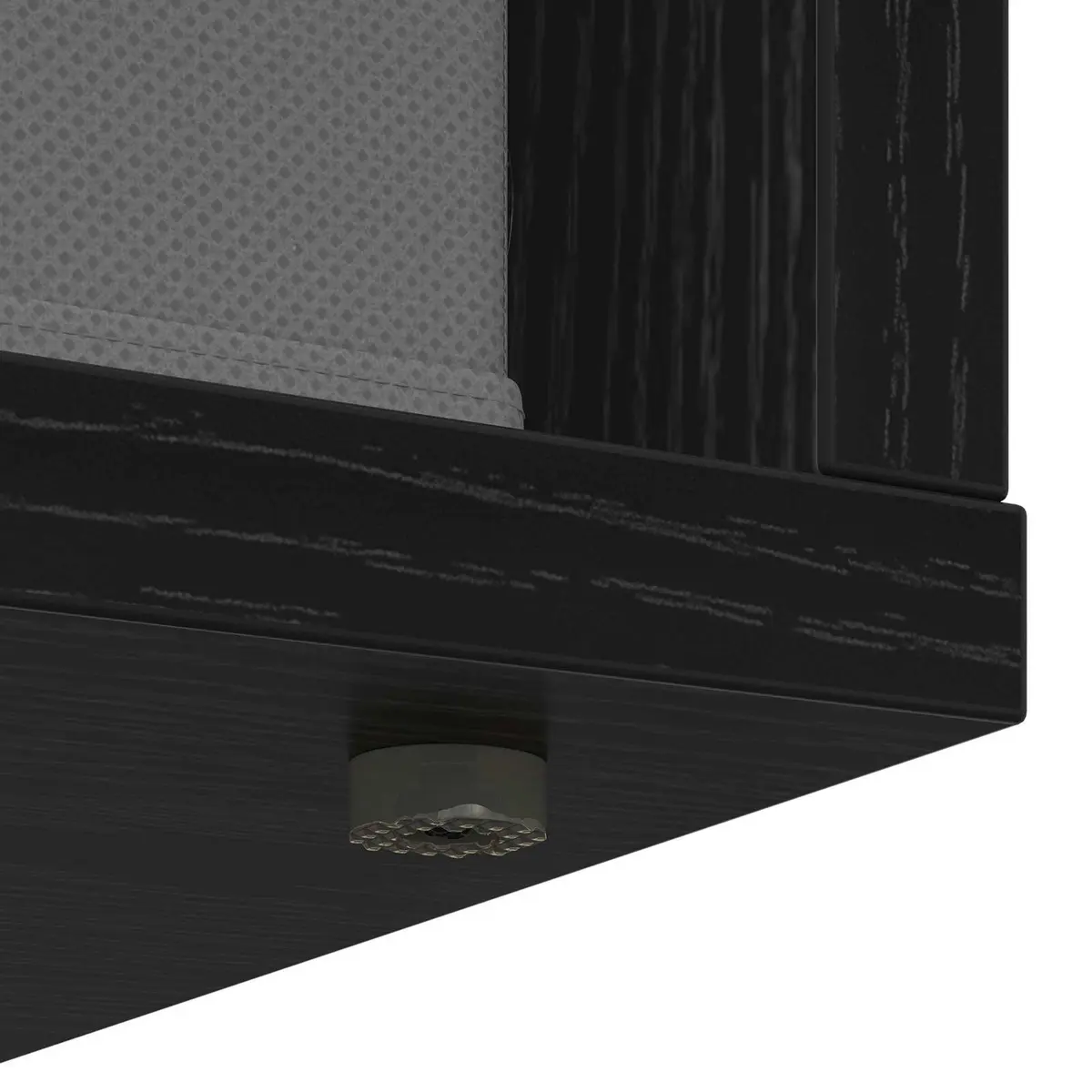 Sideboard Black Oak Storage Cabinet Living Room Furniture 88.5 x 29 cm