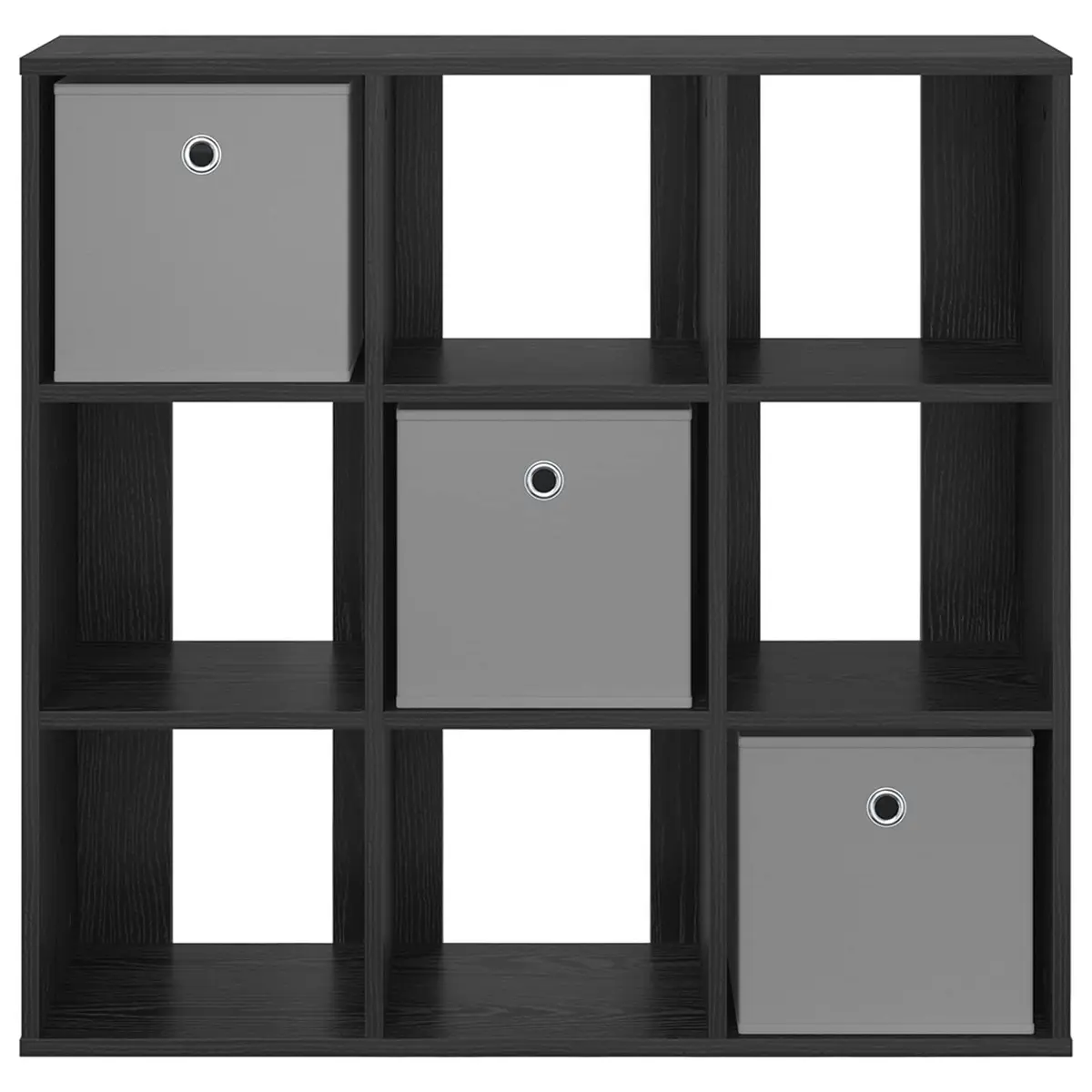 Sideboard Black Oak Storage Cabinet Living Room Furniture 88.5 x 29 cm