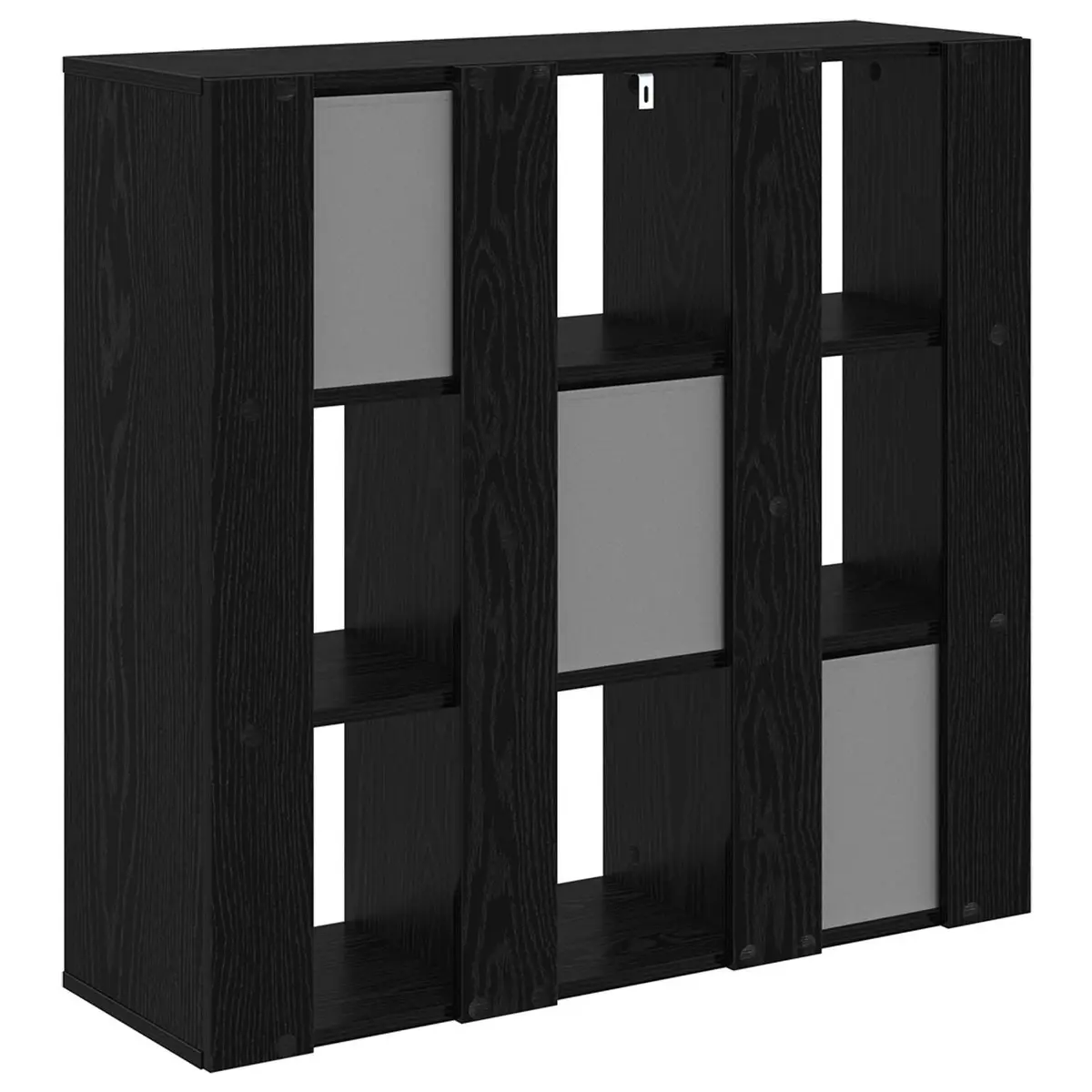 Sideboard Black Oak Storage Cabinet Living Room Furniture 88.5 x 29 cm