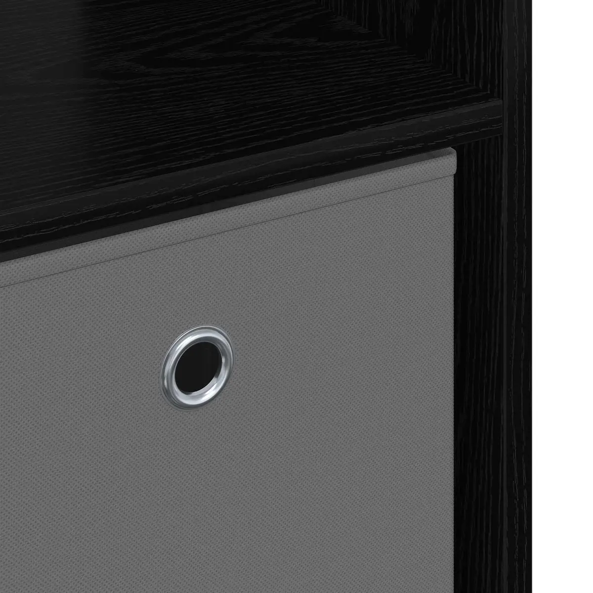 Sideboard Black Oak Storage Cabinet Living Room Furniture 88.5 x 29 cm