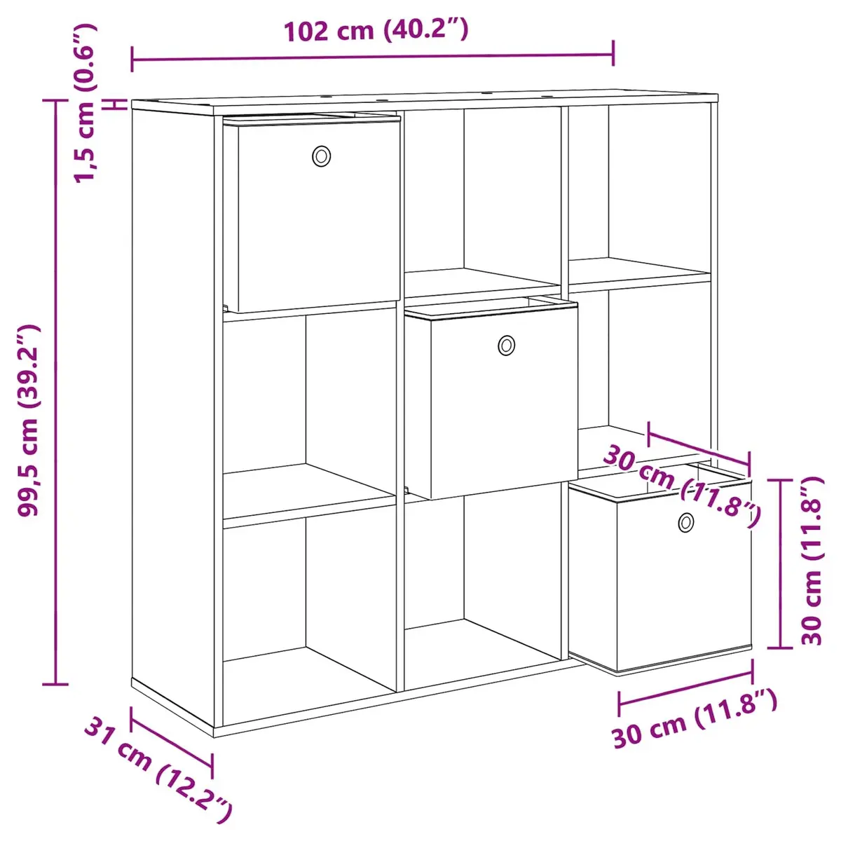 Sideboard with Drawer White Modern Storage Cabinet Living Room Furniture