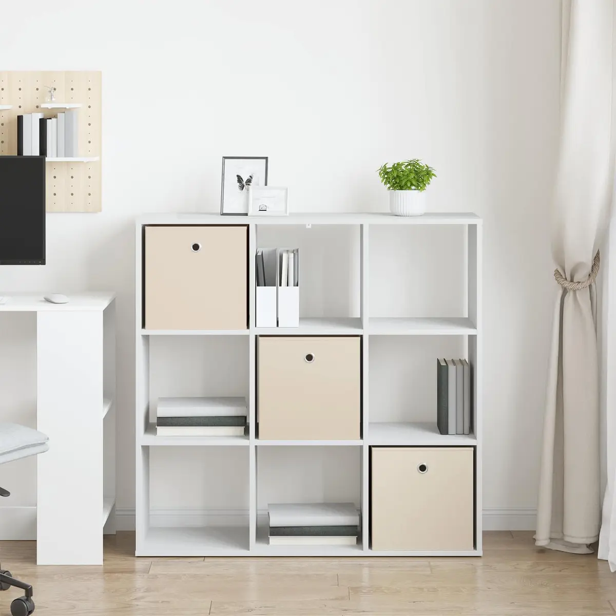 Sideboard with Drawer White Modern Storage Cabinet Living Room Furniture