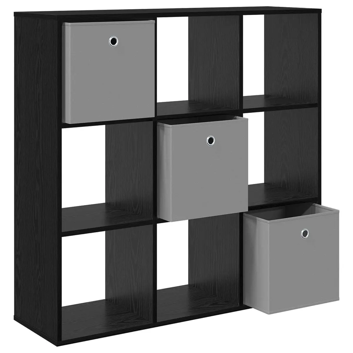 Sideboard Storage Cabinet Black Oak 102 x 31 x 99.5 cm Living Room Furniture