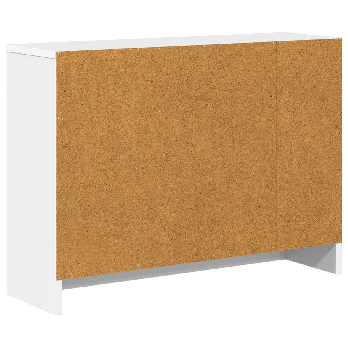 Sideboard Storage Cabinet Freestanding Engineered Wood Living Room White 73.5 x 22.5 x 53.5 cm