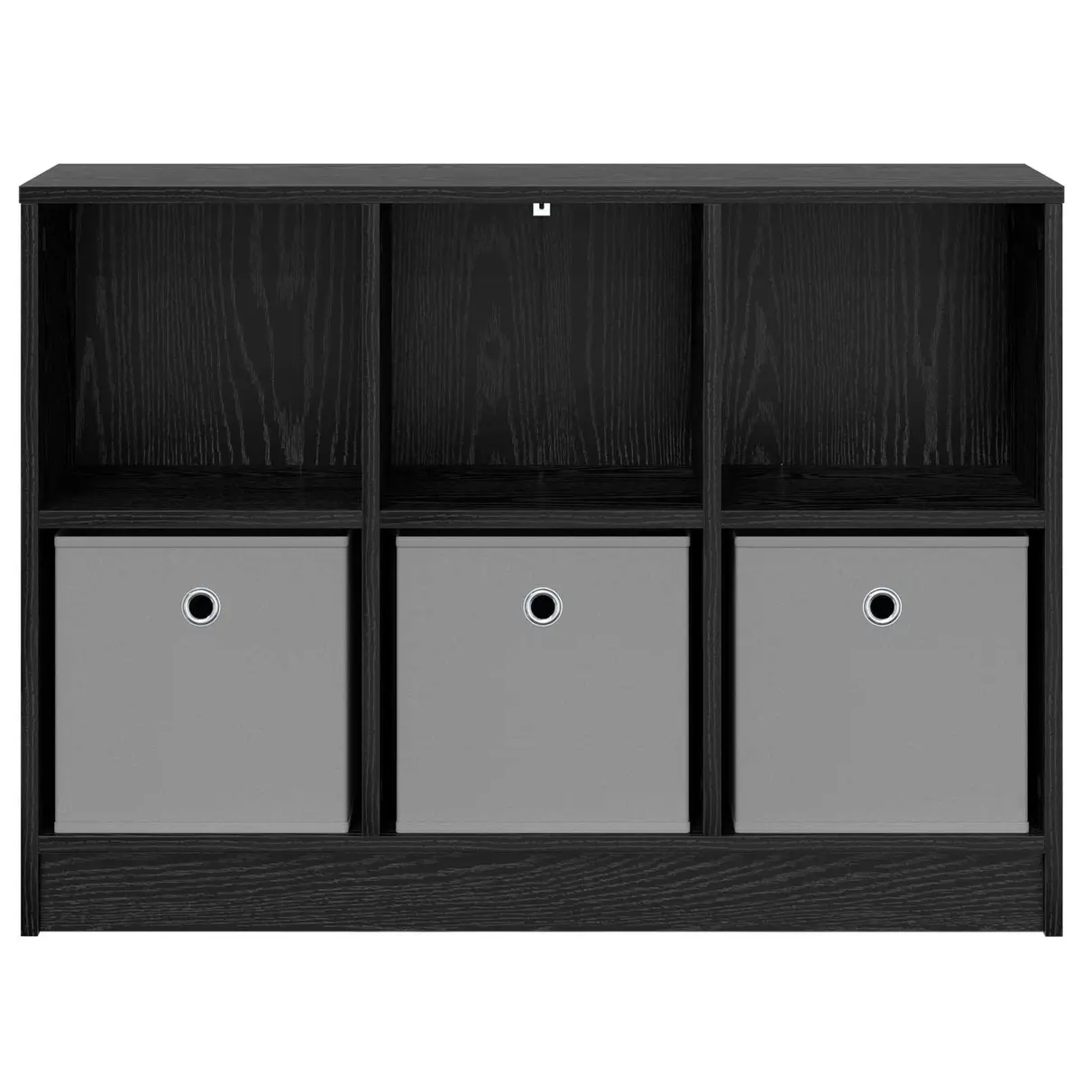 Sideboard Storage Cabinet Modern Black 88.5 x 27.5 x 63.5 cm