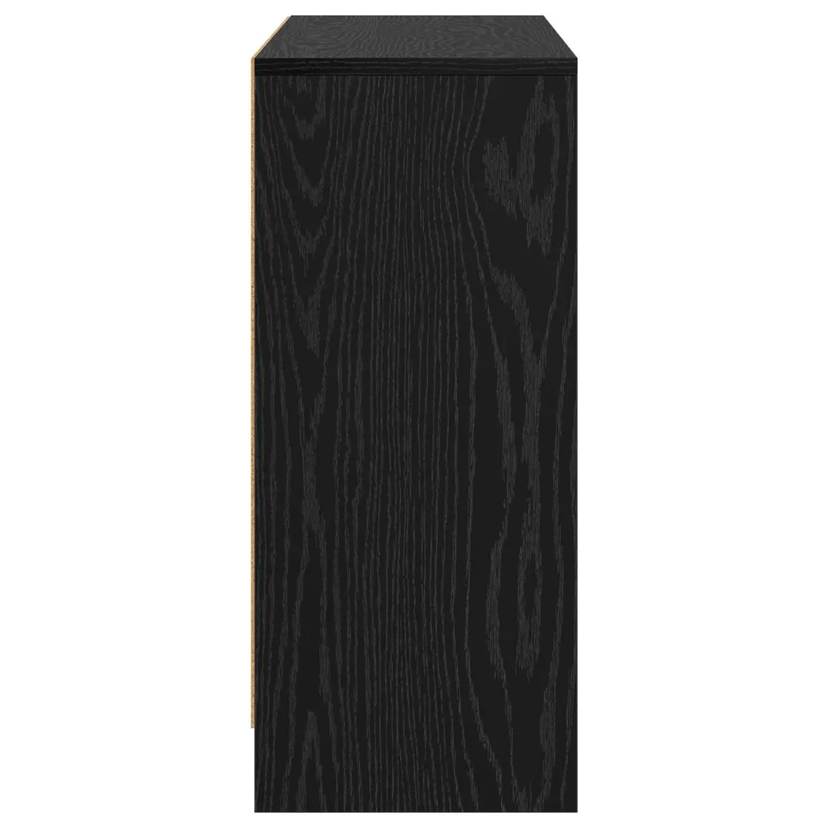 Sideboard Storage Cabinet Modern Black 88.5 x 27.5 x 63.5 cm