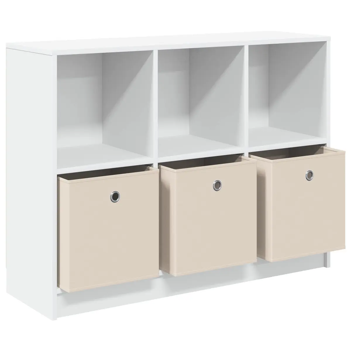 Sideboard Storage Cabinet Modern Living Room Hallway White 102 x 32 x 73.5 cm