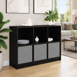 Practical Black Oak Sideboard with Spacious Storage