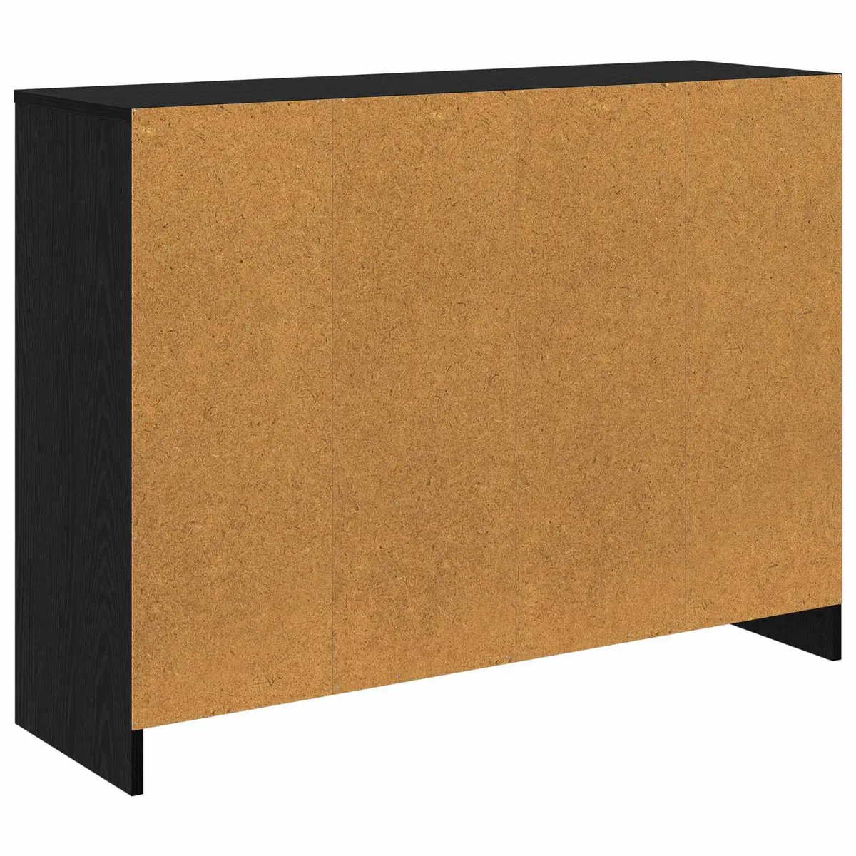 Sideboard Storage Cabinet Black Oak Modern Living Room Furniture 102 x 32 x 73.5 cm
