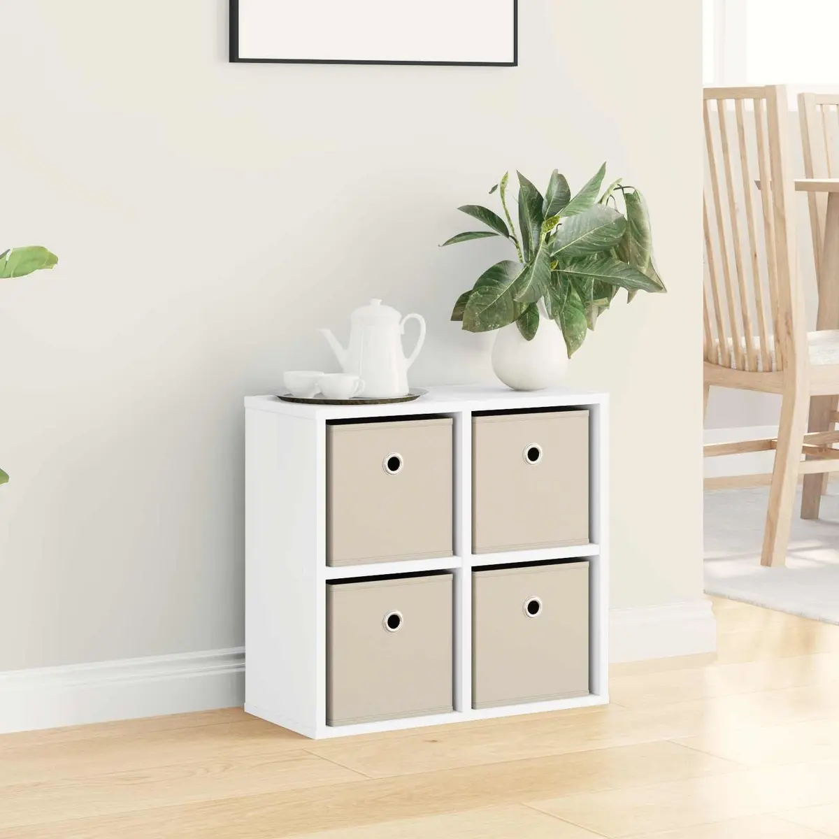 Sideboard Modern Storage Cabinet Living Room 49.5 x 22 x 47 cm White