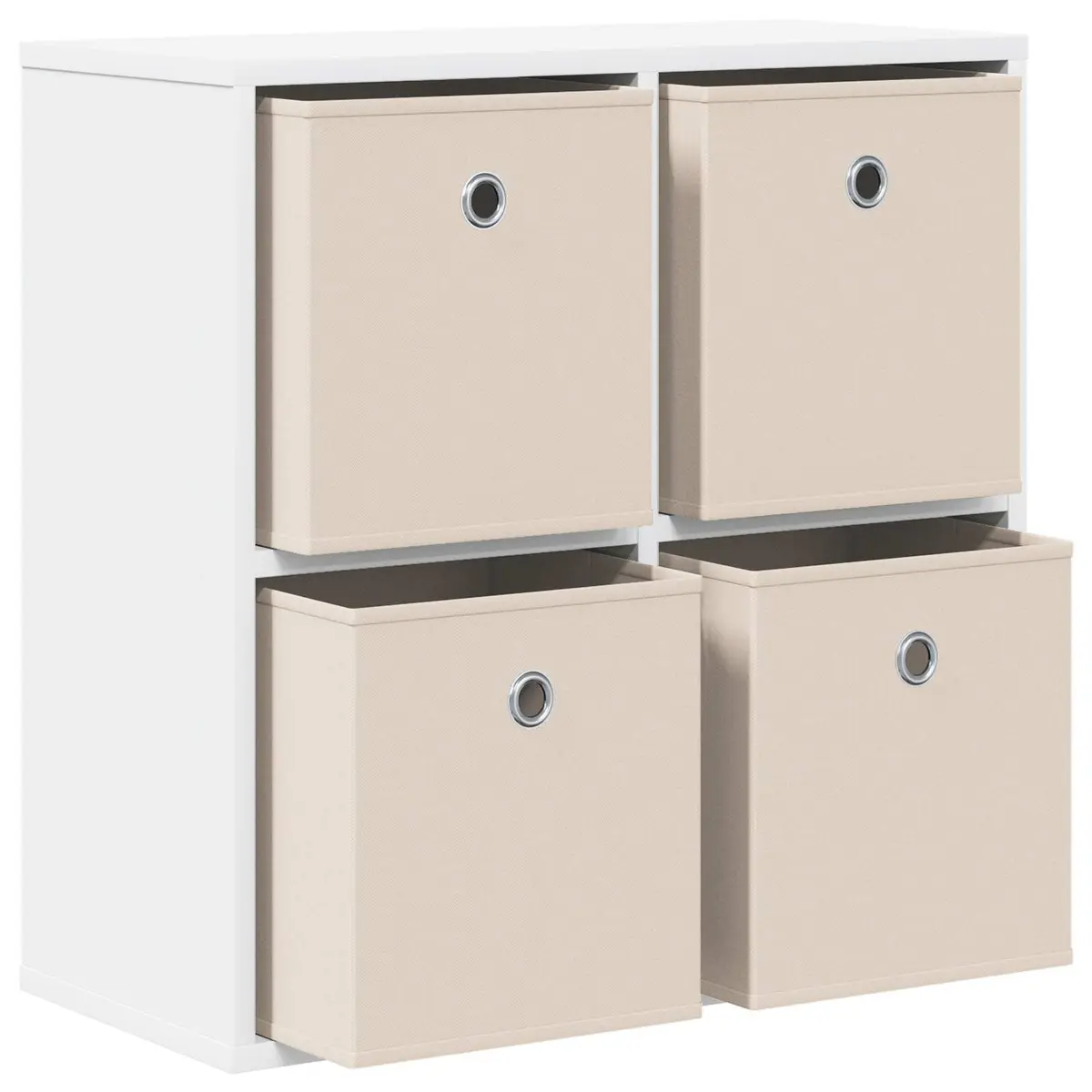 Sideboard with Drawer White Storage Cabinet Living Room Furniture Modern Design