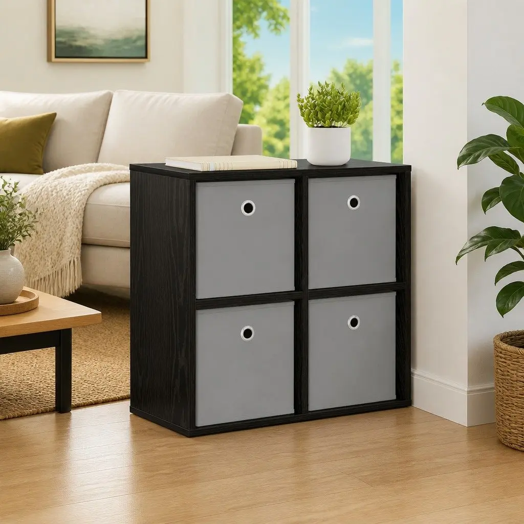 Black Oak Sideboard with Ample Storage Space