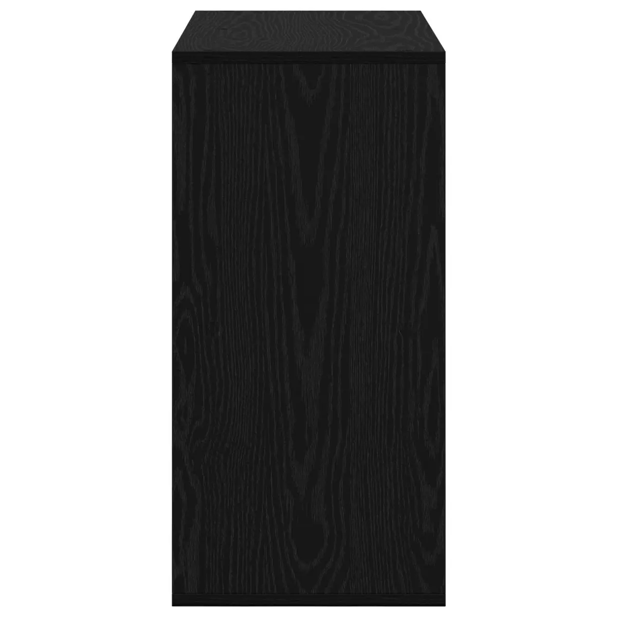 Sideboard Black Storage Cabinet Modern Living Room 68.5 x 32 x 67 cm