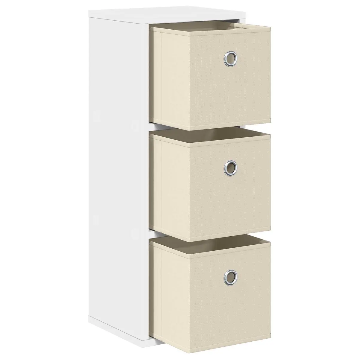 Sideboard with Drawer White Storage Cabinet Modern Living Room Furniture 25.5 x