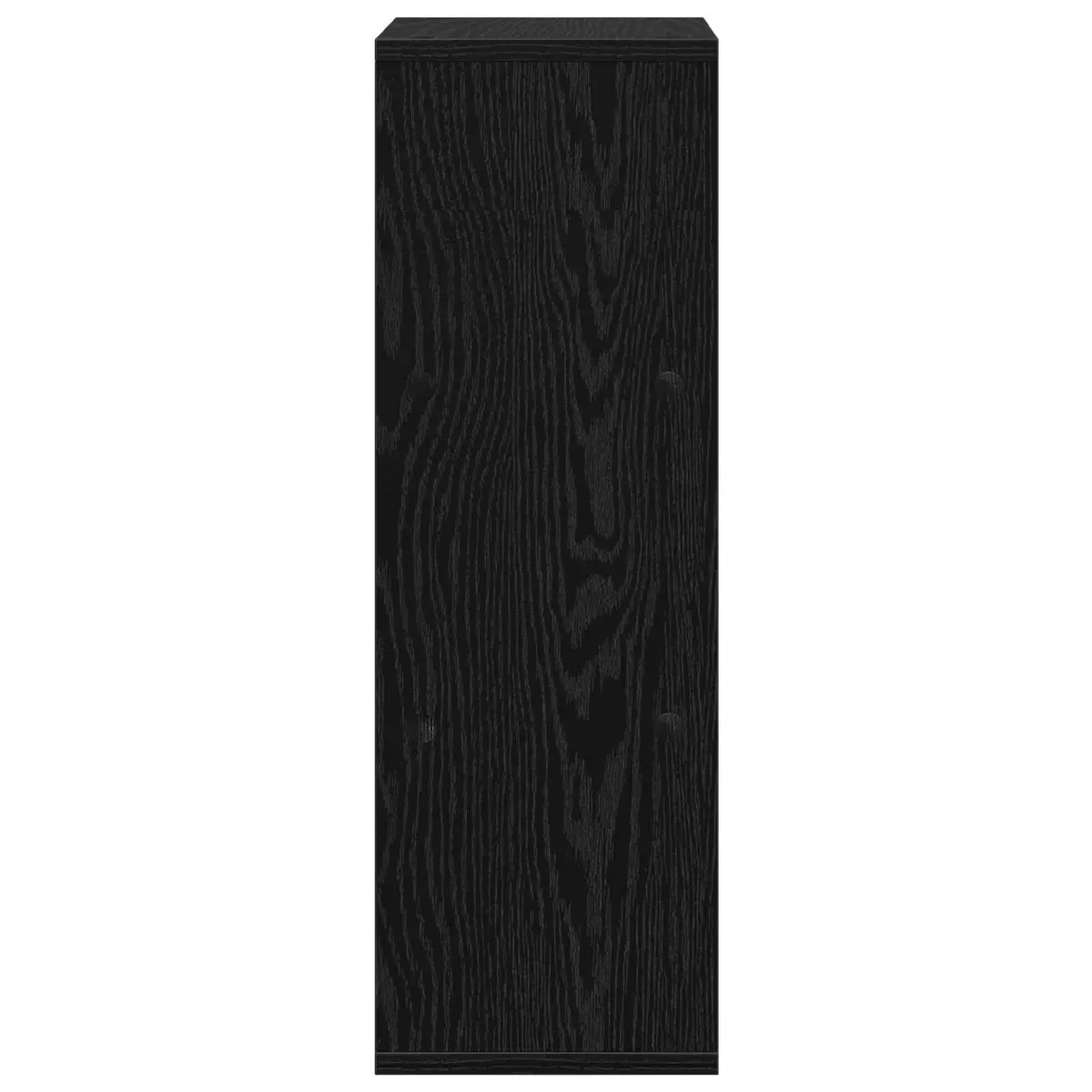 Sideboard Black Oak Modern Storage Cabinet Living Room Furniture 25.5 x 22 x 69.5 cm