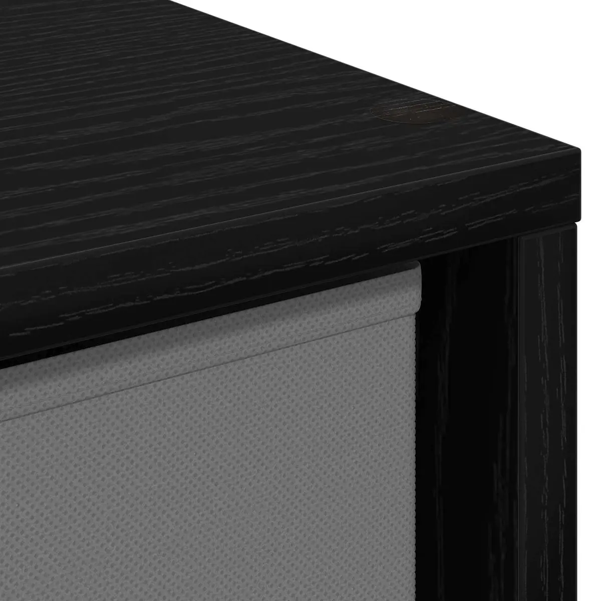 Sideboard Black Oak Modern Storage Cabinet Living Room Furniture 25.5 x 22 x 69.5 cm