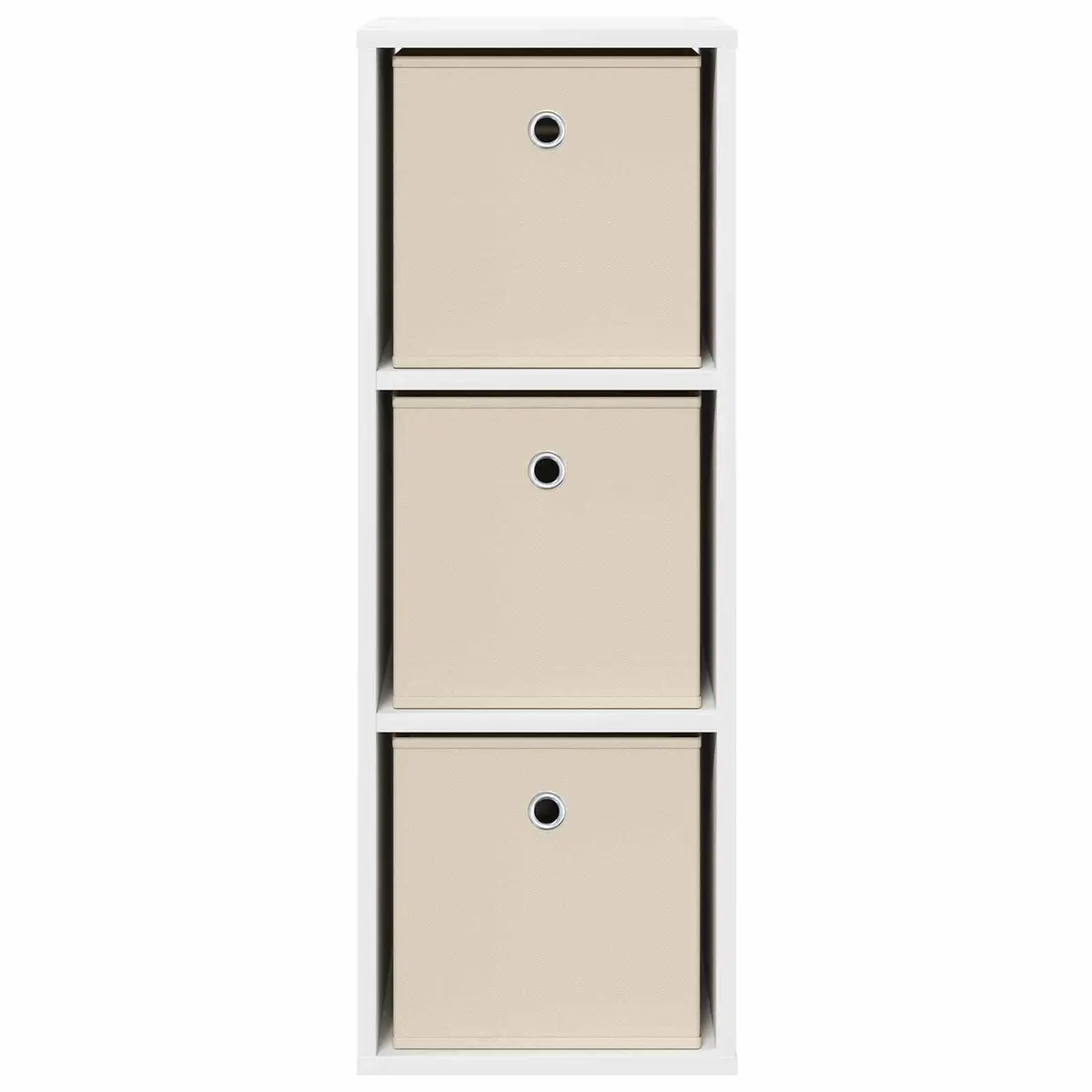 Sideboard Modern Storage Cabinet with Drawer Shelves 30.5 x 27 x 84.5 cm White