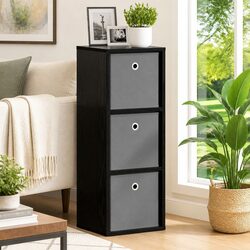 Reliable Black Oak Sideboard with Practical Storage