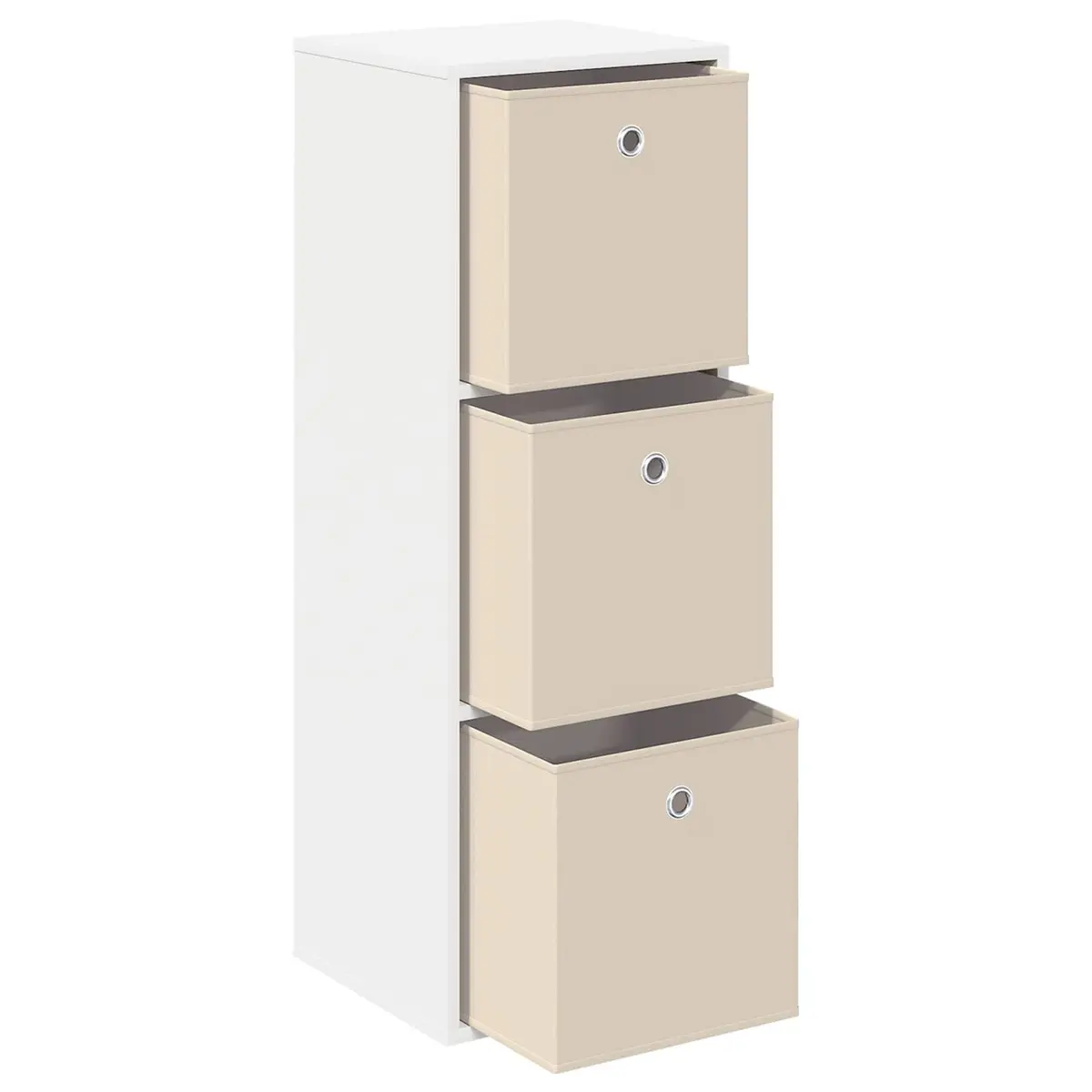 Sideboard Modern Storage Cabinet 35 x 32 x 99.5 cm White