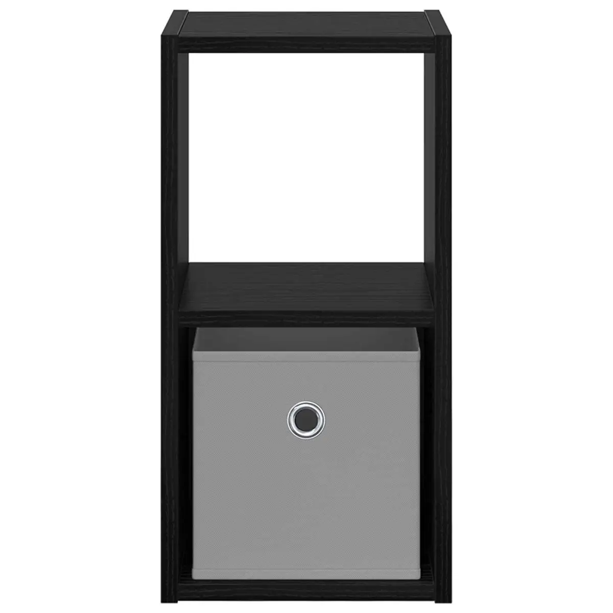 Black Bedside Table with Storage Drawer