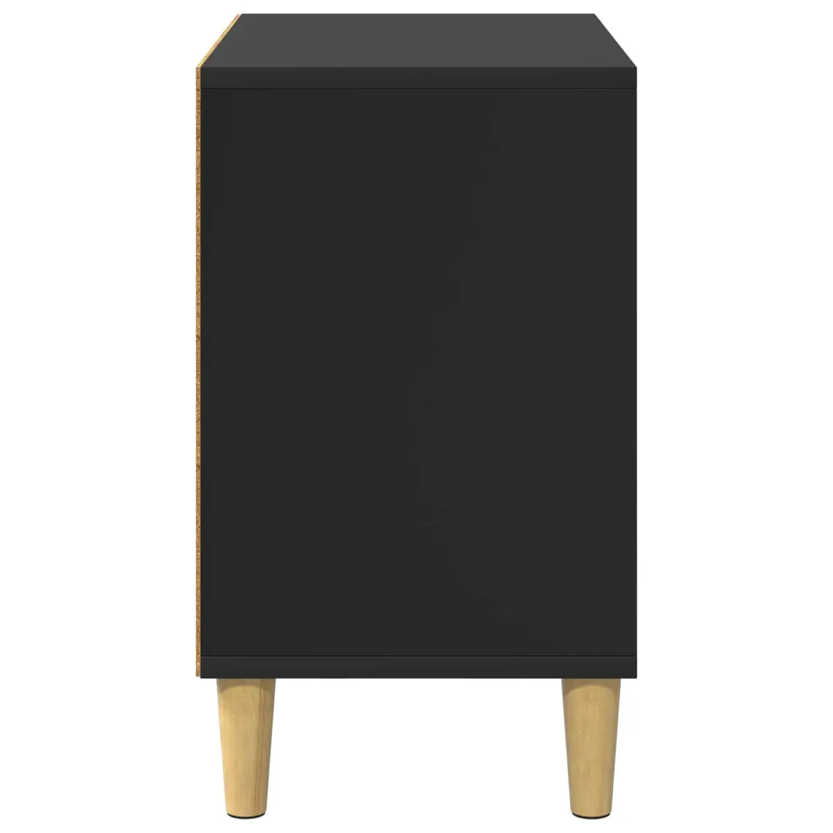 Cat House Black Modern Indoor Pet Furniture Engineered Wood 51 x 30 x 52 cm