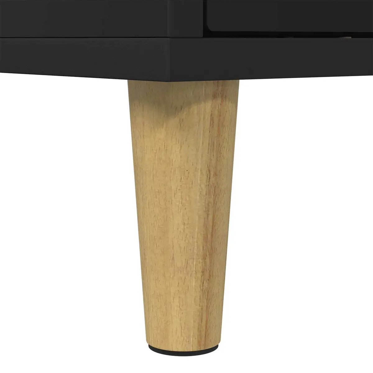 Cat House Black Modern Indoor Pet Furniture Engineered Wood 51 x 30 x 52 cm
