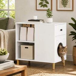Reliable White Cat House for Comfort and Safety