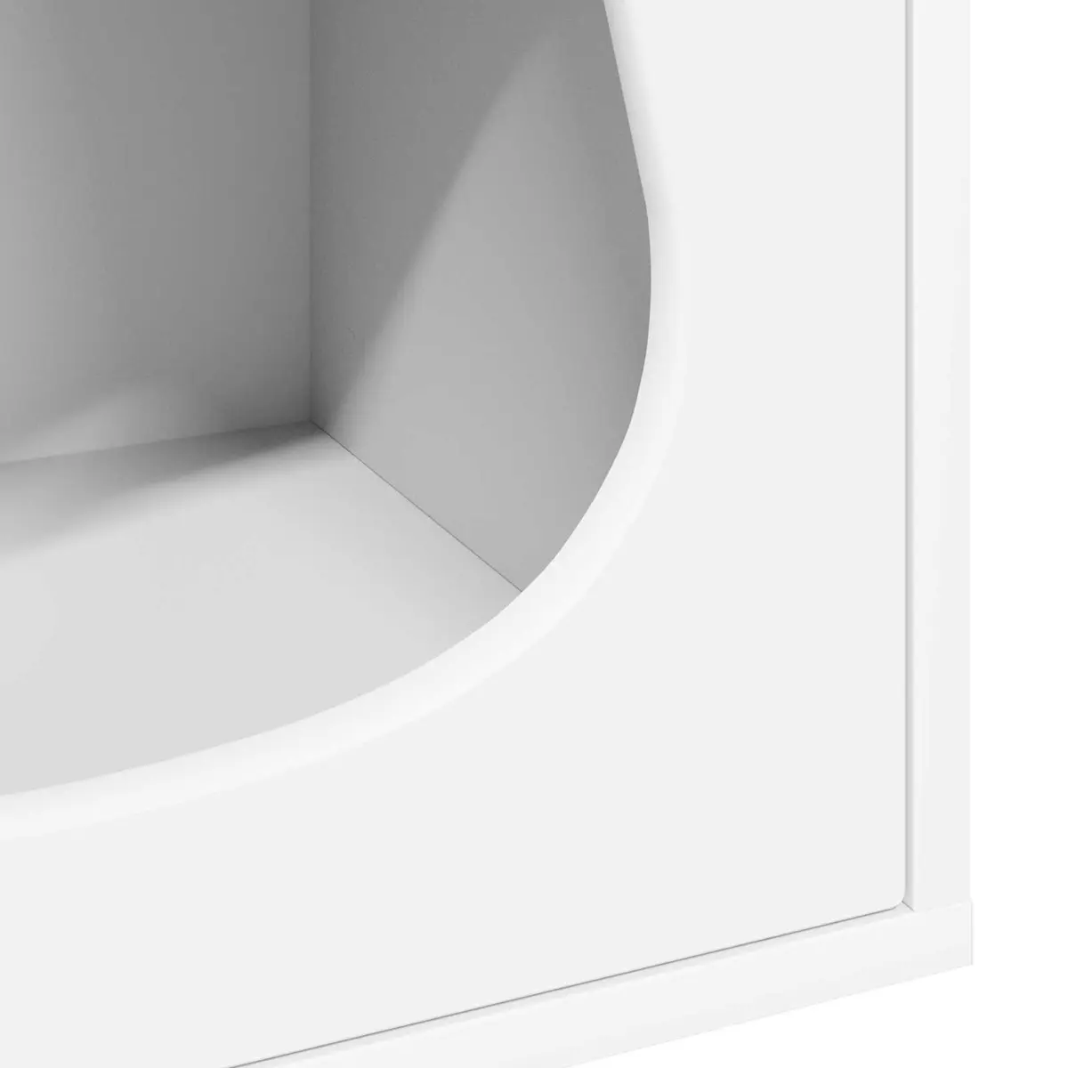 Cat House Indoor Hideaway Rectangular 42.5 x 40 x 53.5 cm White Engineered Wood