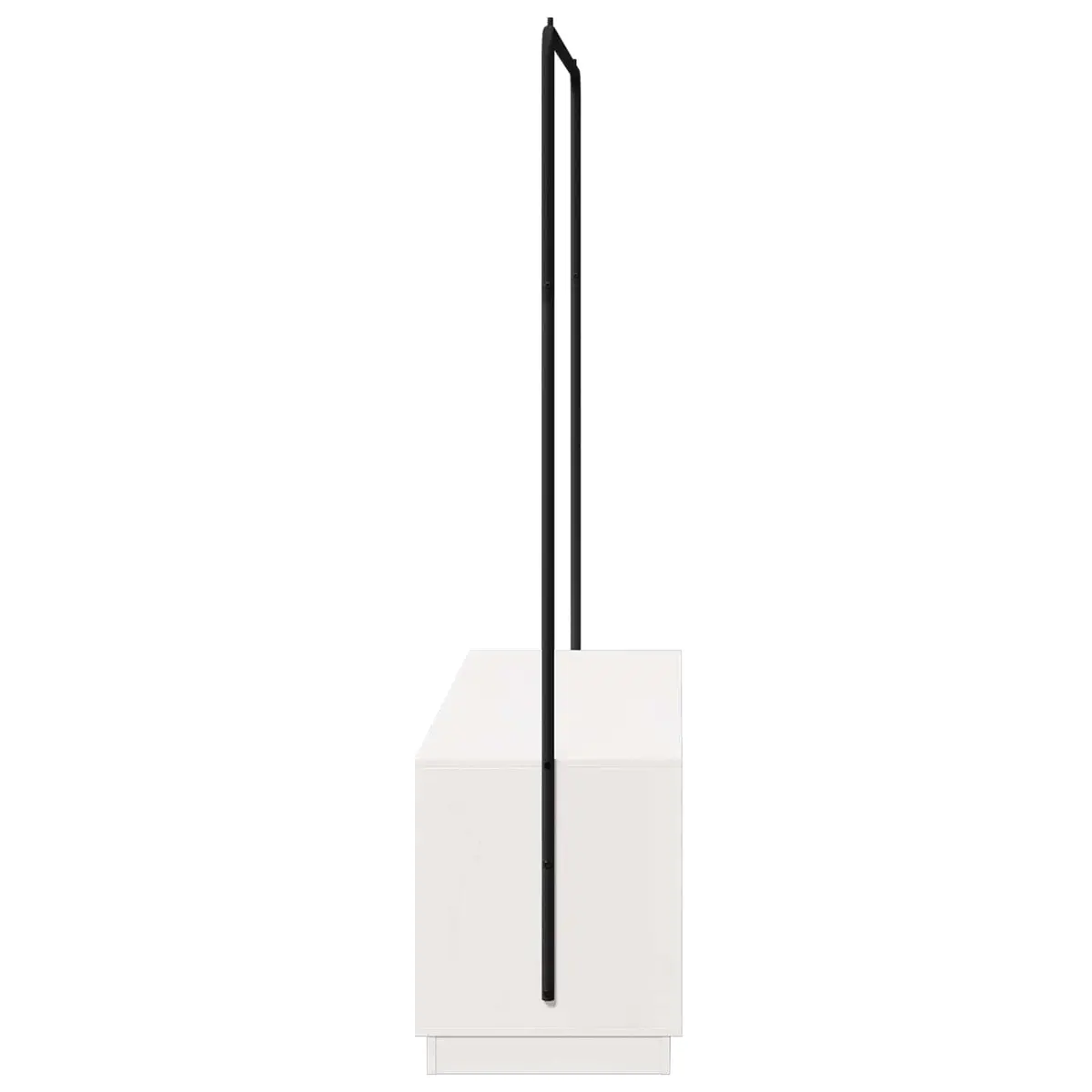 Clothes Rack Organizer Bedroom Storage 113 x 40 x 157.5 cm White Black Modern