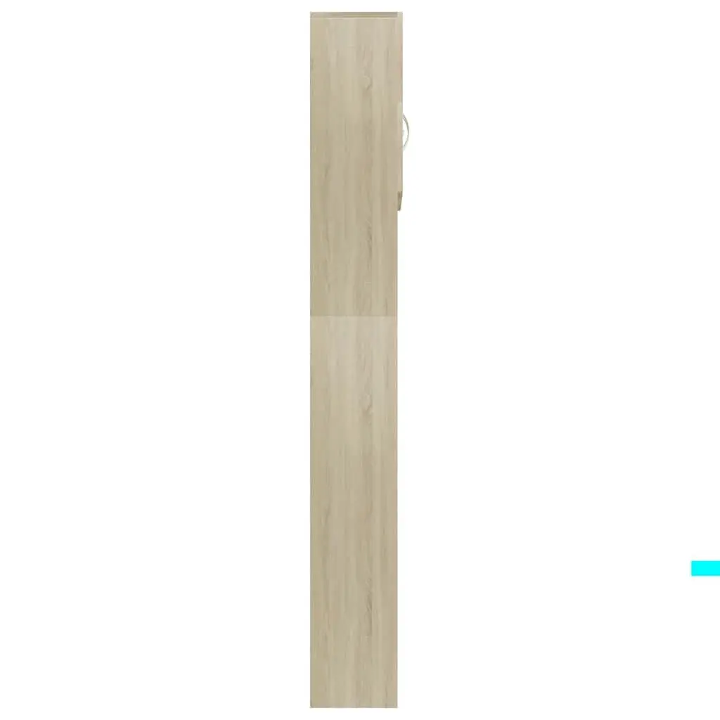 Washing Machine Cabinet Storage Cupboard Bathroom Organizer 64W x 25.5D x 190H cm Sonoma Oak