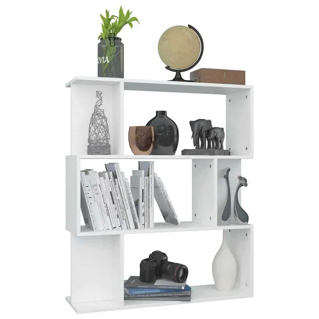 White Book Cabinet Room Divider