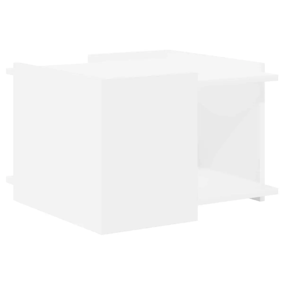 White Coffee Table 50.5 x 50 x 33 cm, Easy Maintenance