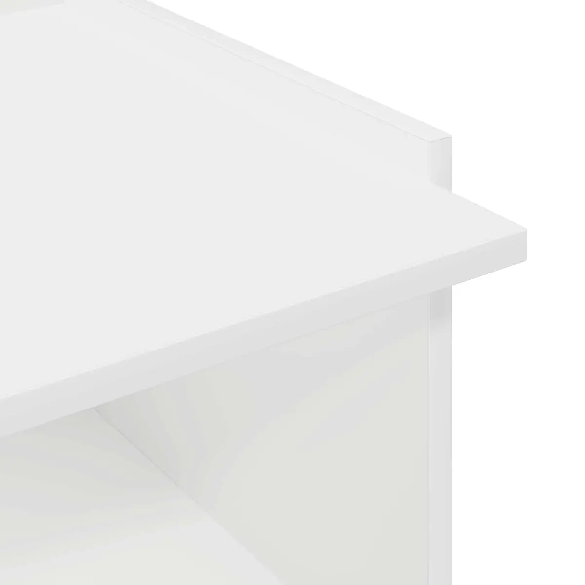 White Coffee Table 50.5 x 50 x 33 cm, Easy Maintenance
