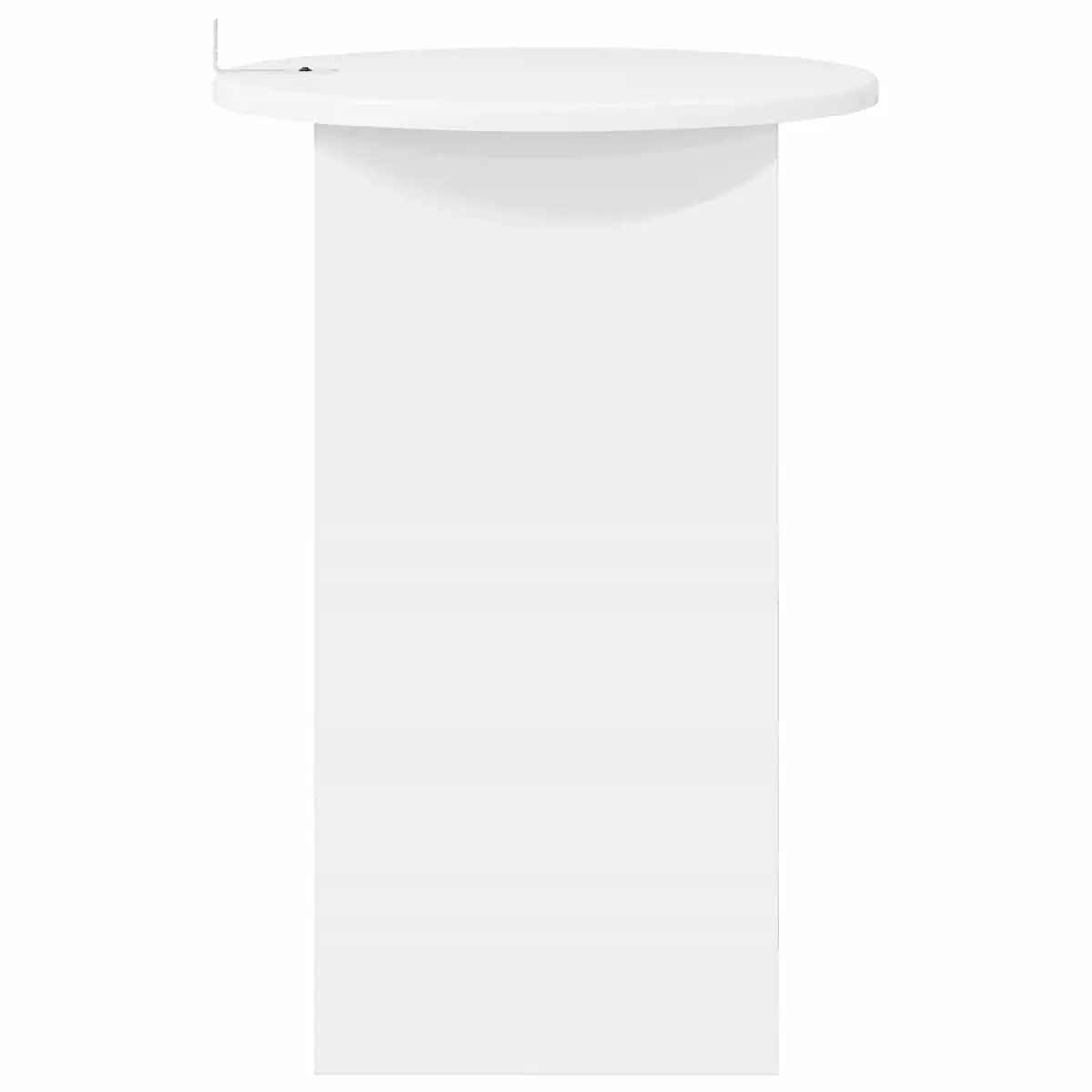 Side Table White Modern Accent Coffee Table Engineered Wood Living Room Bedroom