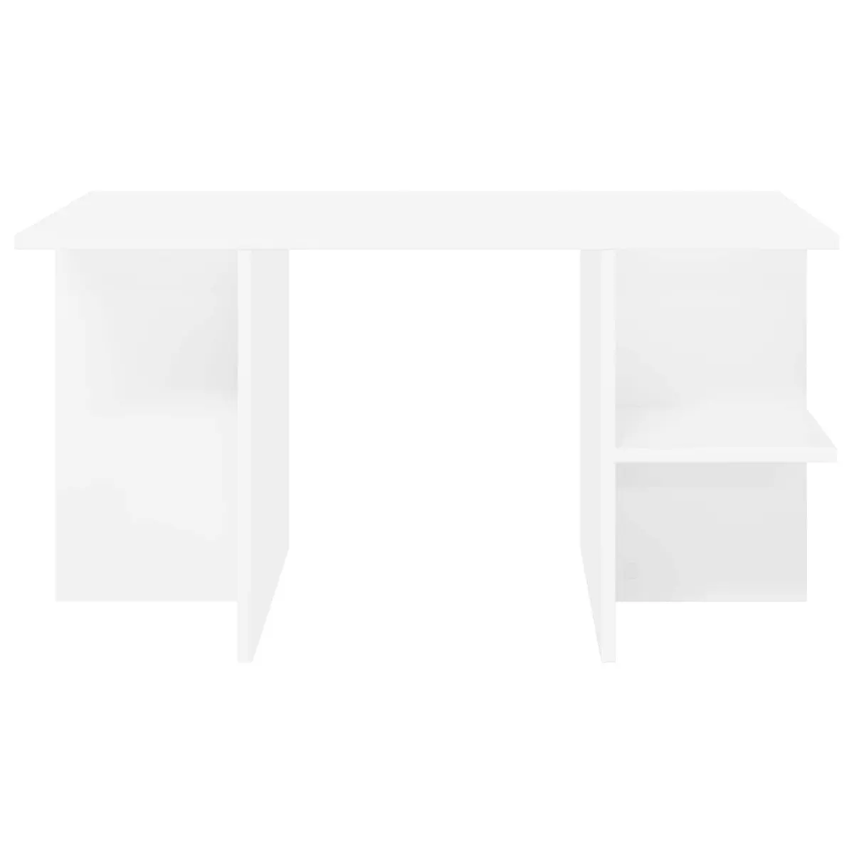 Coffee Table White Modern Living Room Accent Furniture 87x50x45 cm